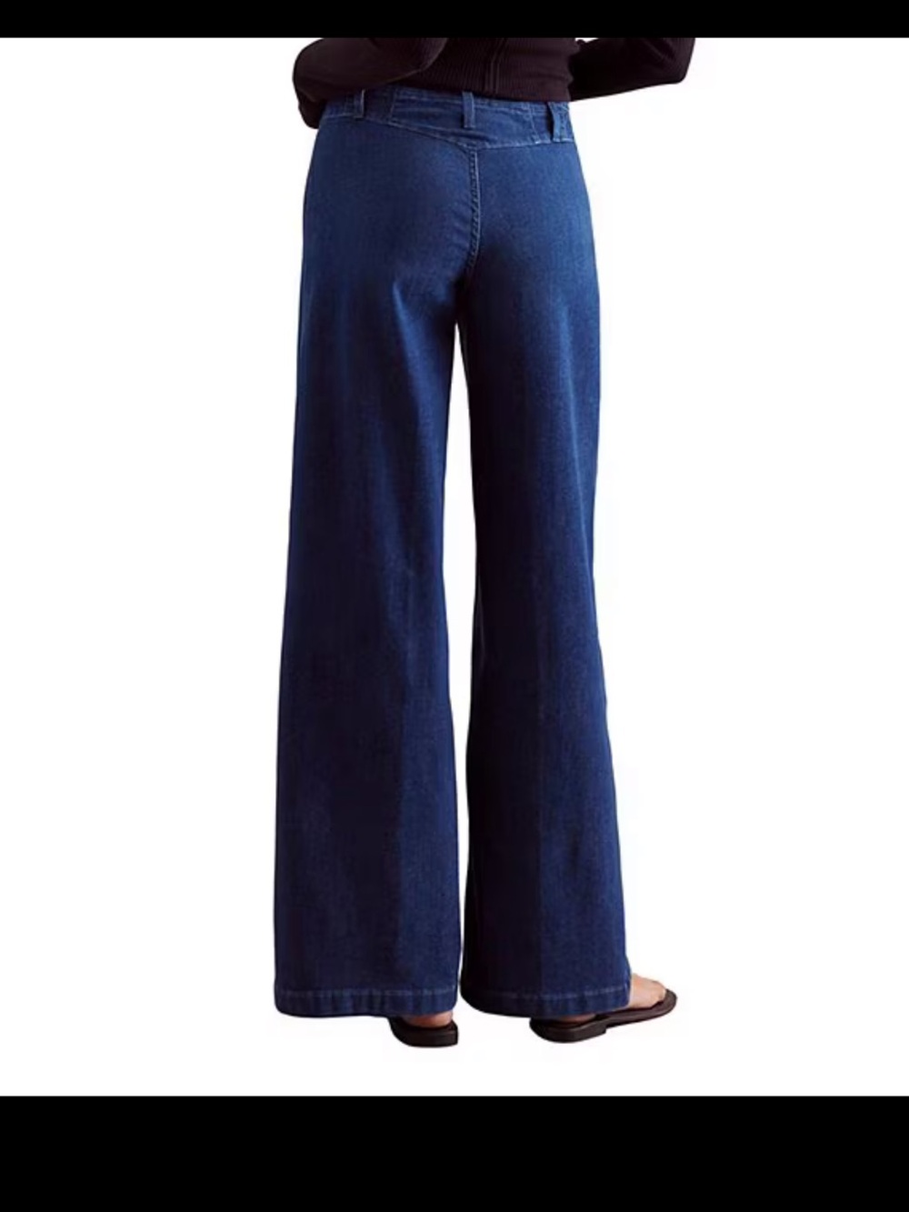 NWT Free People Libre High Rise Wide Leg Stretch Denim Jeans Dark Wash Pants 25 - Picture 3 of 7